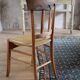 Old straw chair