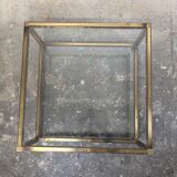 Brass and glass coffee table