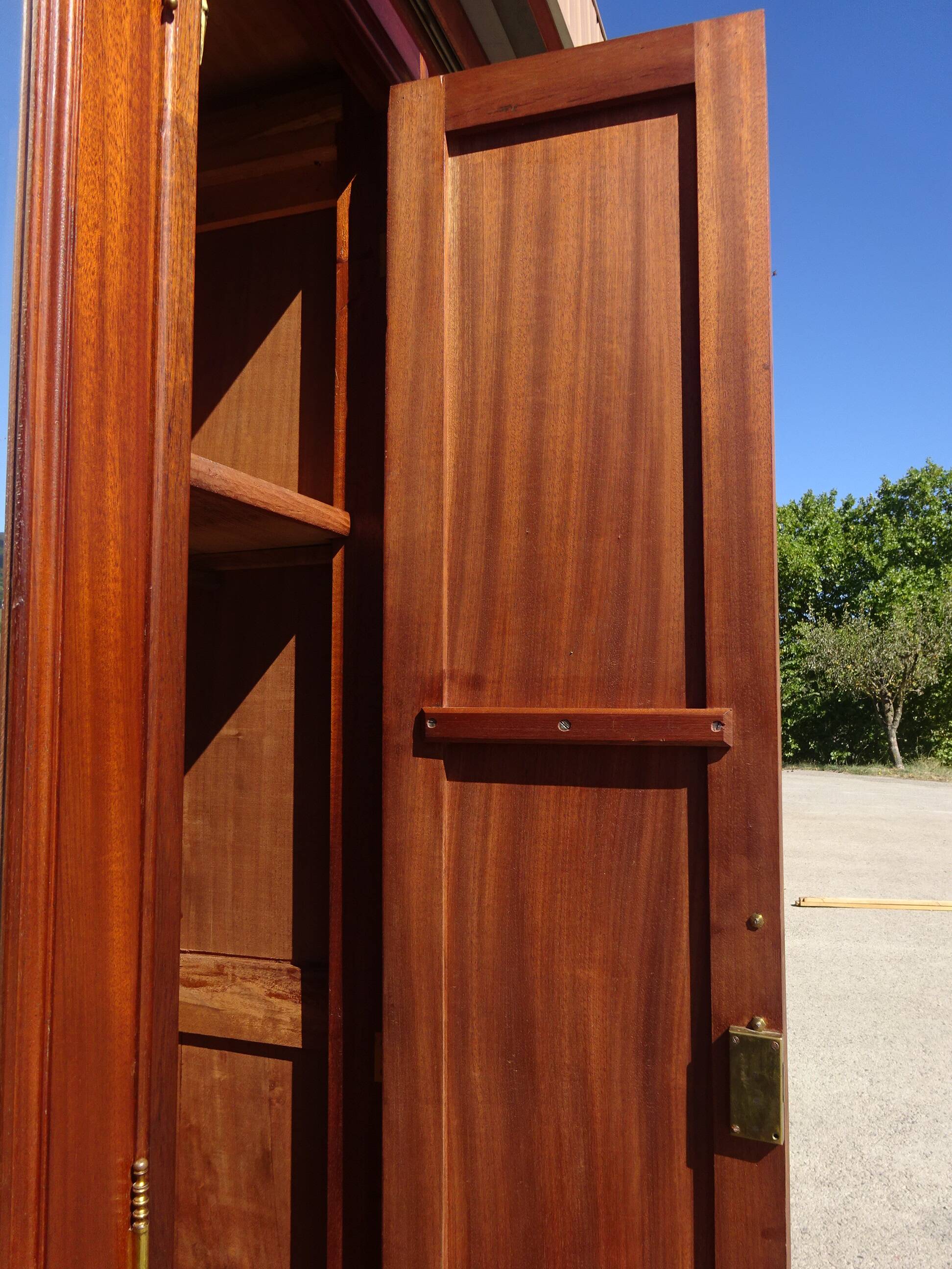 Louis XVI style mahogany cabinet