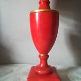 Italian-style lamp in red marble