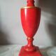 Lampe de style italien en marbre rouge