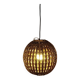 Vintage wicker pendant light