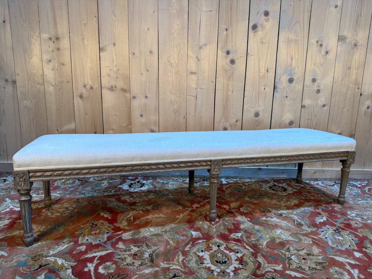 Bench - 6-foot Louis XVI style banquette