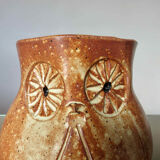 “hibou” stoneware pot cover from the 50s and 60s