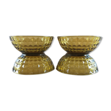 4 amber cups