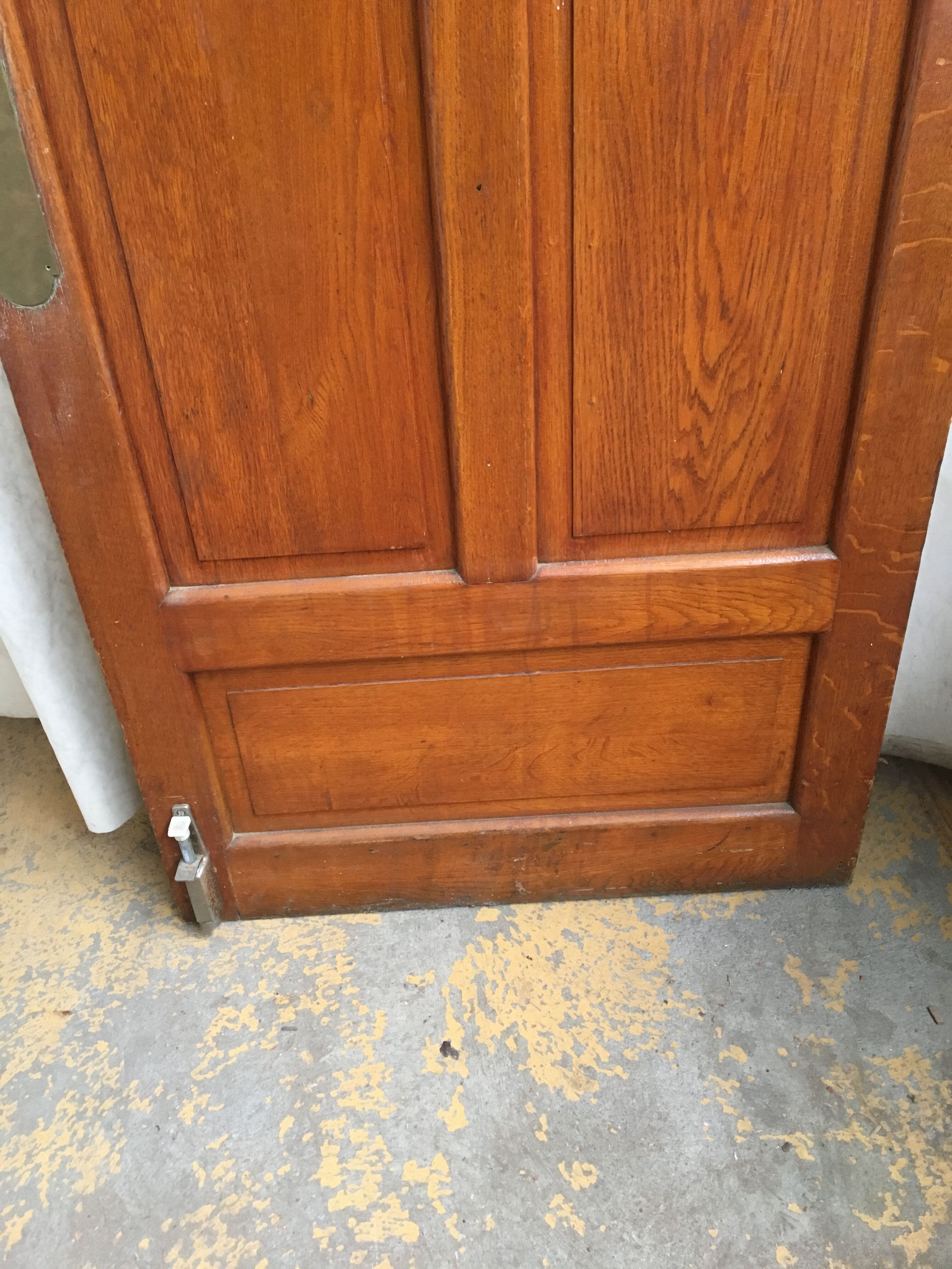 3 identical oak ancient doors
