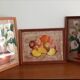 Triptyque nature morte sur papier Amate Marin Mexico
