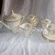 Coffee service or tea in faience Salins France