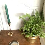 Vintage brass pot cover