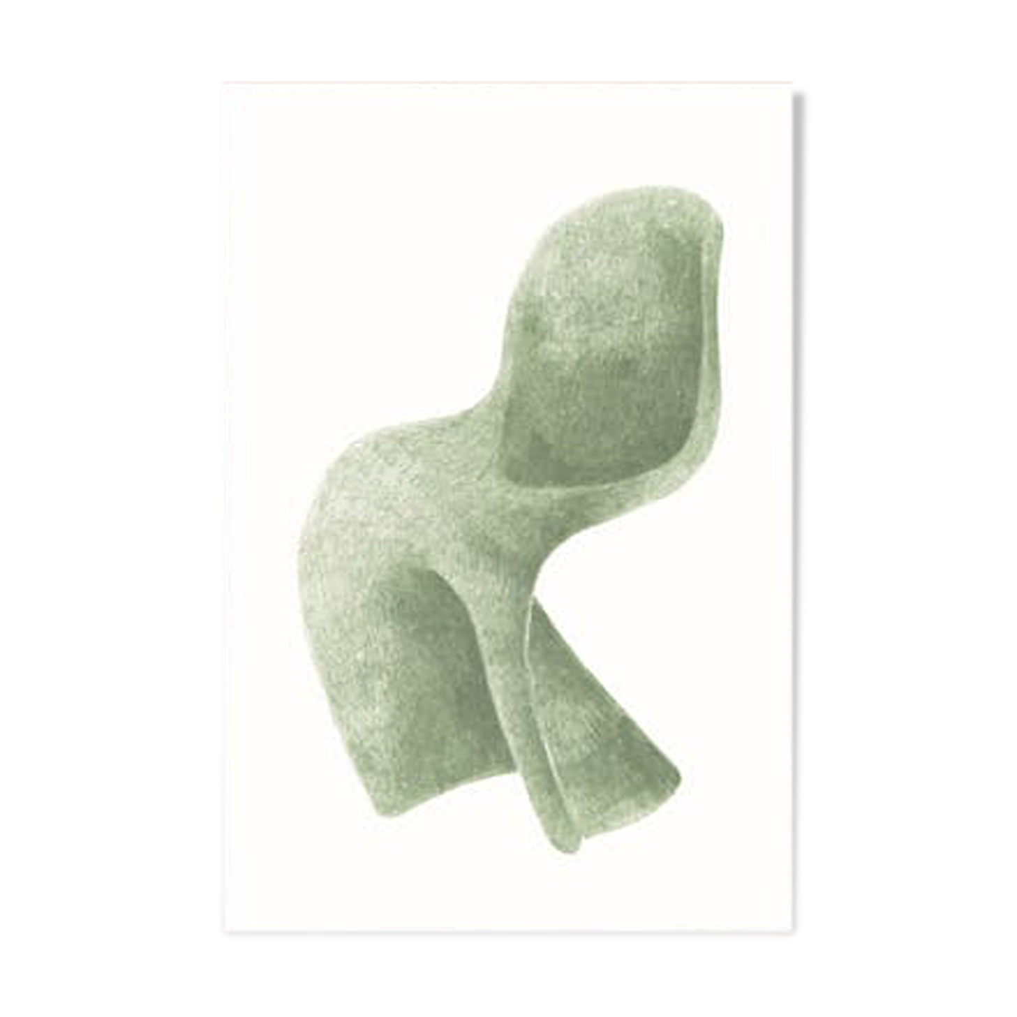 Llustration "panton chair"