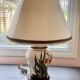 Ceramic base table lamp + lampshade - Height 59 cm