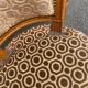 Set of 6 solid wood and velvet chairs in Louis XVI style.