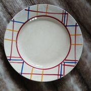10 antique flat plates from Gien