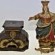 Vierge à l’Enfant – Sculpture ancienne en bois polychrome – XVIIIe / XIXe s