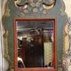 Louis XV Baroque style decorative painted mirror / 20th century