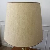 Large gilded bronze lamp