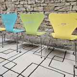 Lot de 4 chaises  Serie 7 d'Arne
Jacobsen, Fritz Hansen