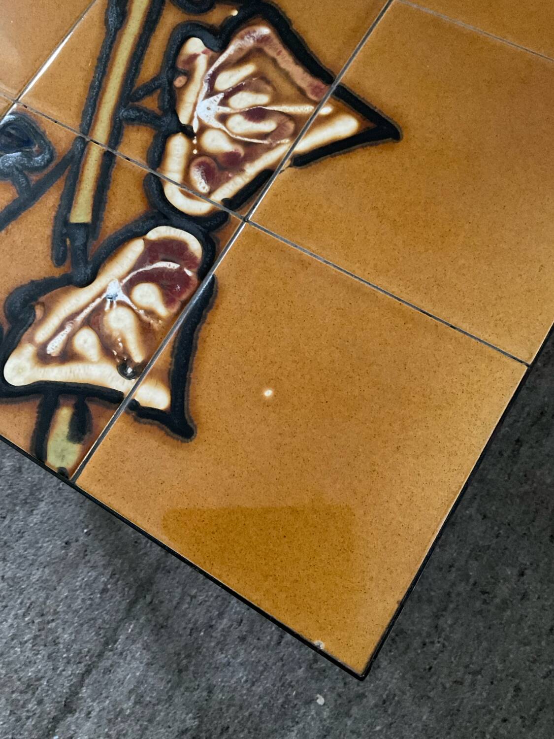 Vintage ceramic coffee table from the 1970s