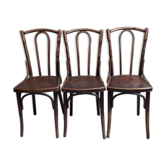 Set of 3 chairs Thonet 1900 Mazowia Noworadomsk