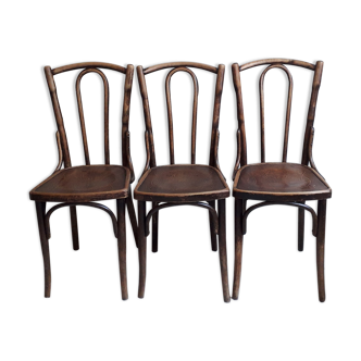 Set de 3 chaises Thonet 1900 Mazowia Noworadomsk