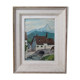 Oil painting, mountain landscape
