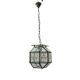 Etched Glass Light Pendant 1950’s