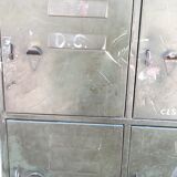 Antique metal cabinet - 18 lockers