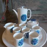 Thomas Rosenthal Germany porcelain Tulips coffee set in greens and blues
