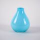 Vase en verre bleu clair, design danois, années 1970, fabriqué au Danemark