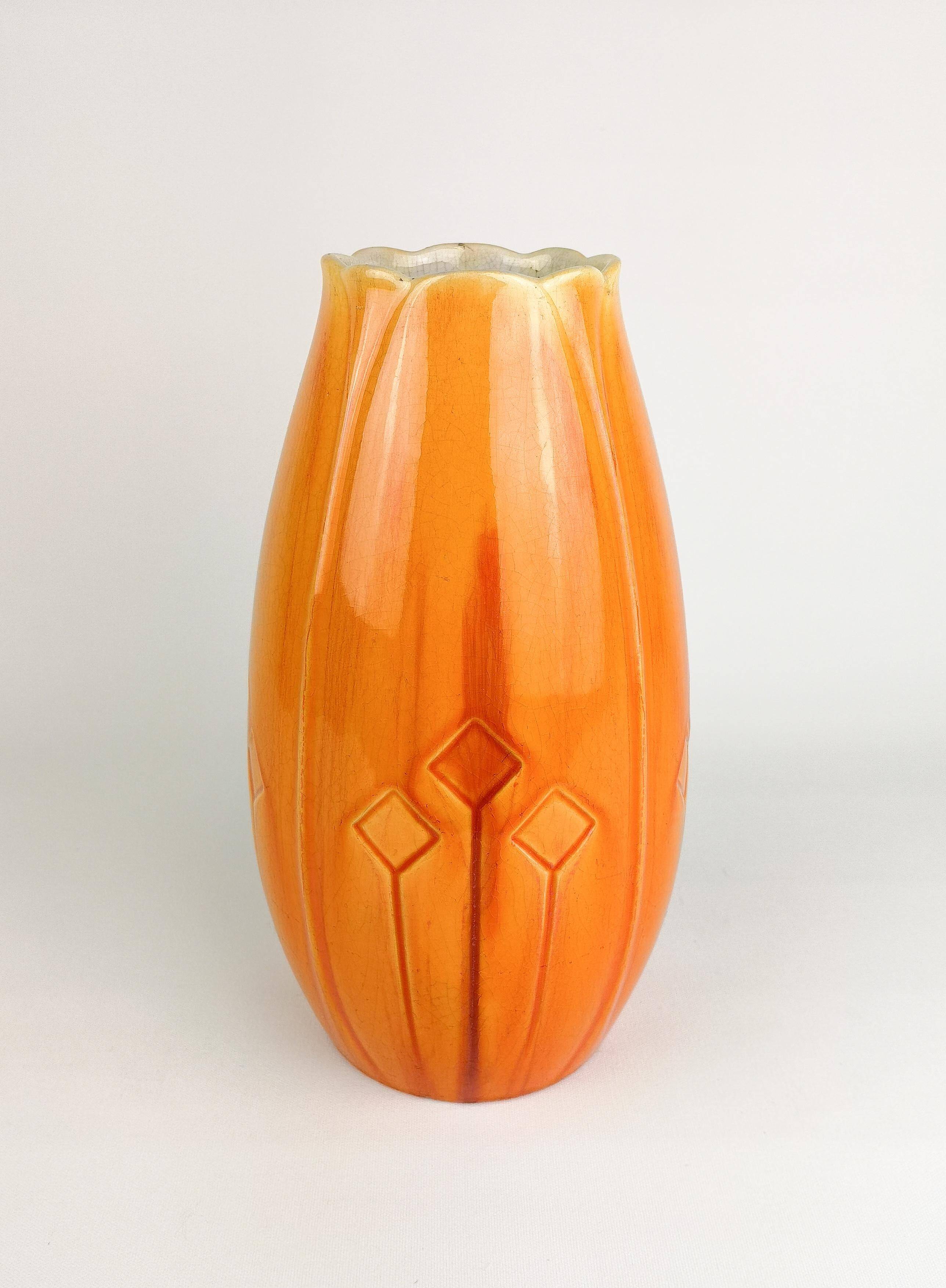 Art Nouveau vase Rörstrand Alf Wallander