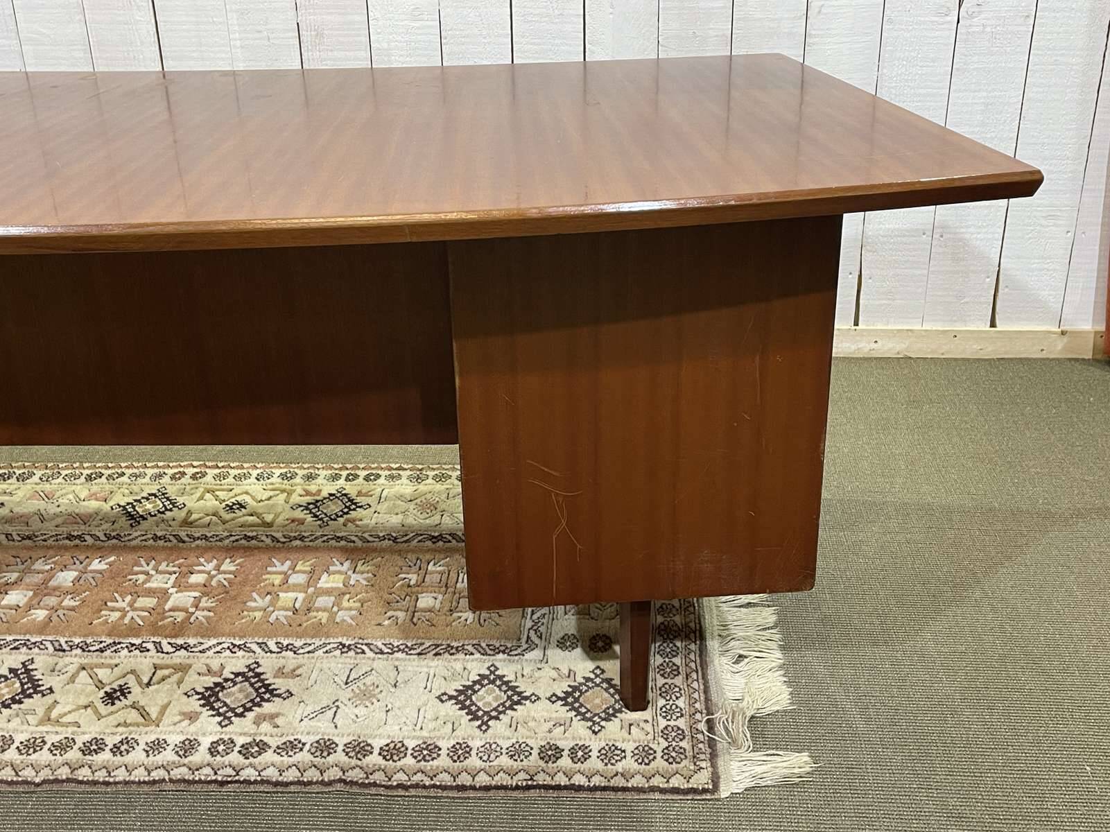 1960s mahogany executive desk - can be dismantled into 3 parts