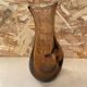Antique Vintage Transparent Brown Blown Glass Vase