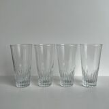 Set of 4 glasses with orangeade H: 12,5cm