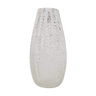 Brutalist vase in honeycomb crystal