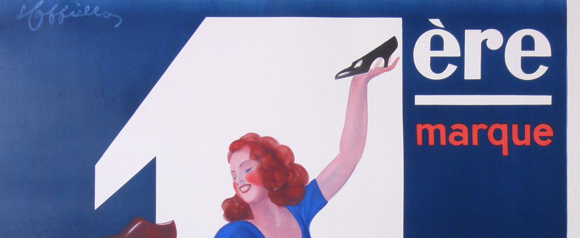 Cappiello Aurore 1st quality shoe store poster 160x120 cm