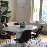 Table marble arabescato Italy vintage
