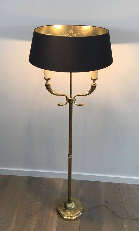 Brass floor lamp from the Jansen house.