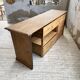 2m pine counter or central island with storage