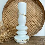 Vase verre opalin blanc
