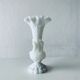 White opaline vase decoration geese