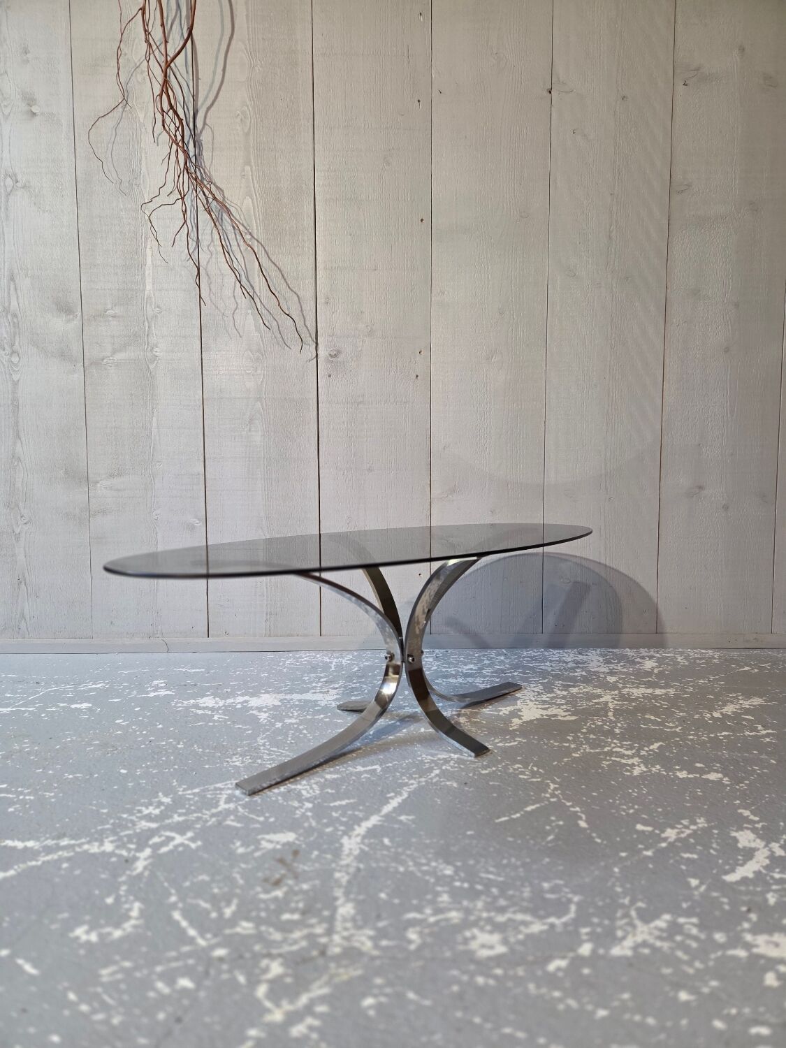 Glass coffee table