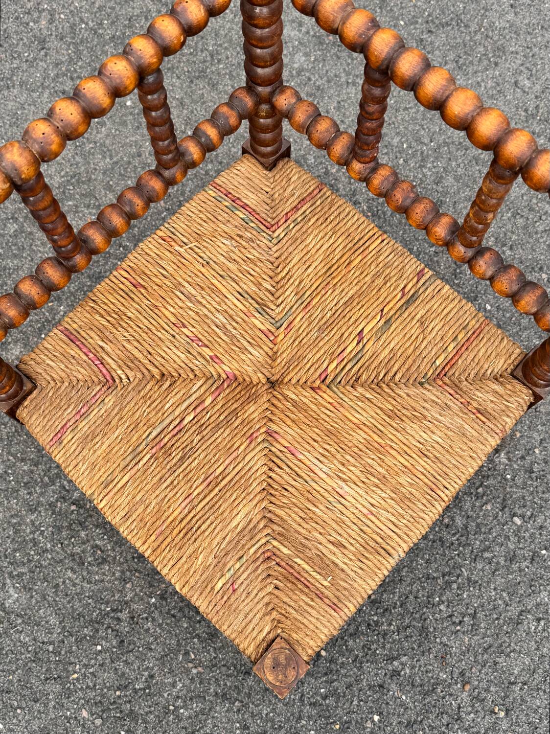 Two antique corner armchairs