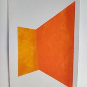 Minimalist geometric painting