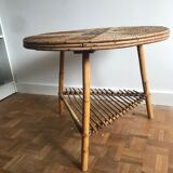 Rattan coffee table