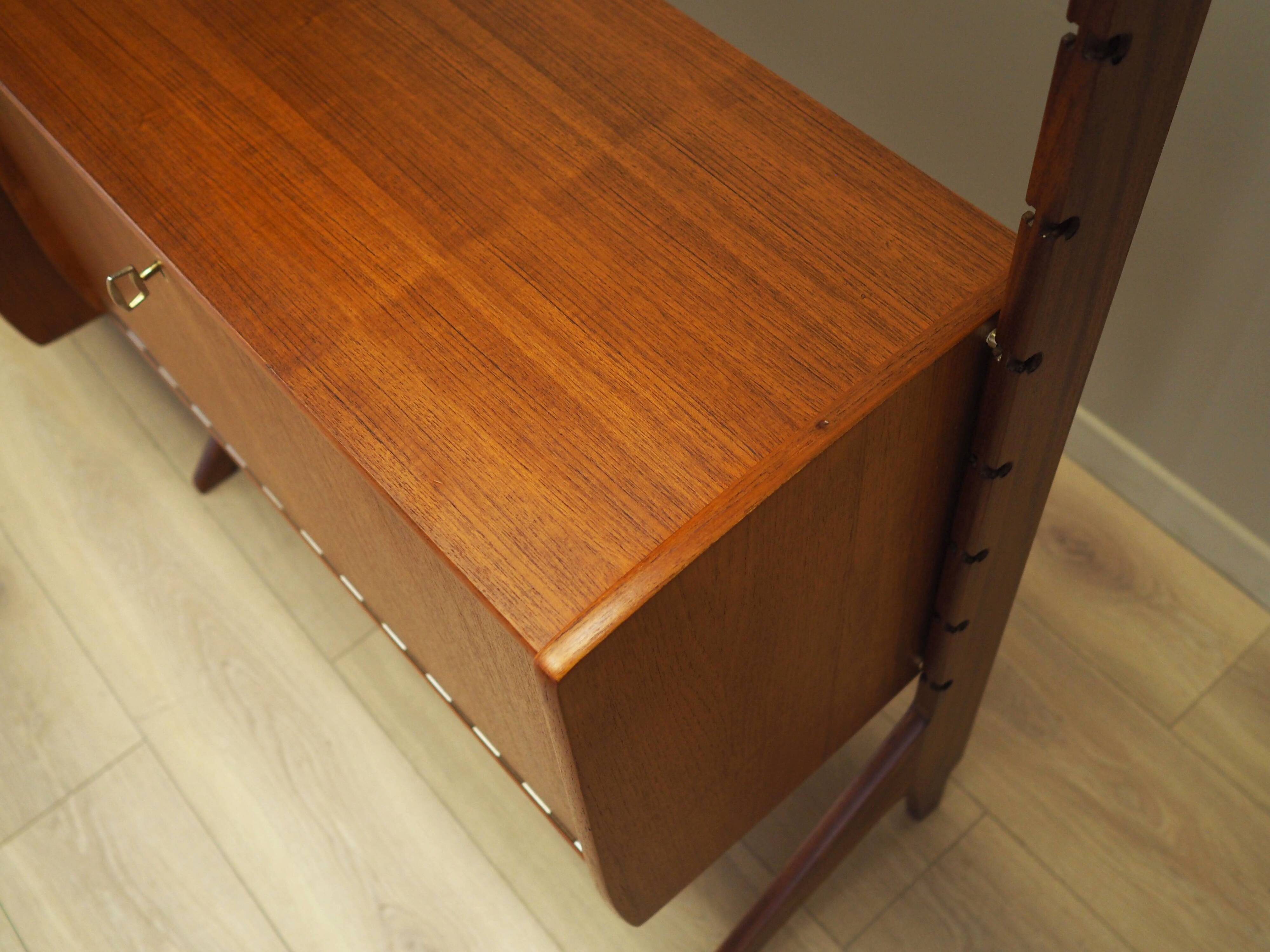 Teak system bookcase, Norwegian design, 1960s, production: Blindheim Mobelf
