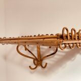 Vintage rattan shelf