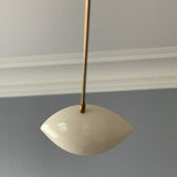 Brass ceiling lamp, Italy, 1950s