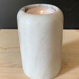 Alabaster candle holder