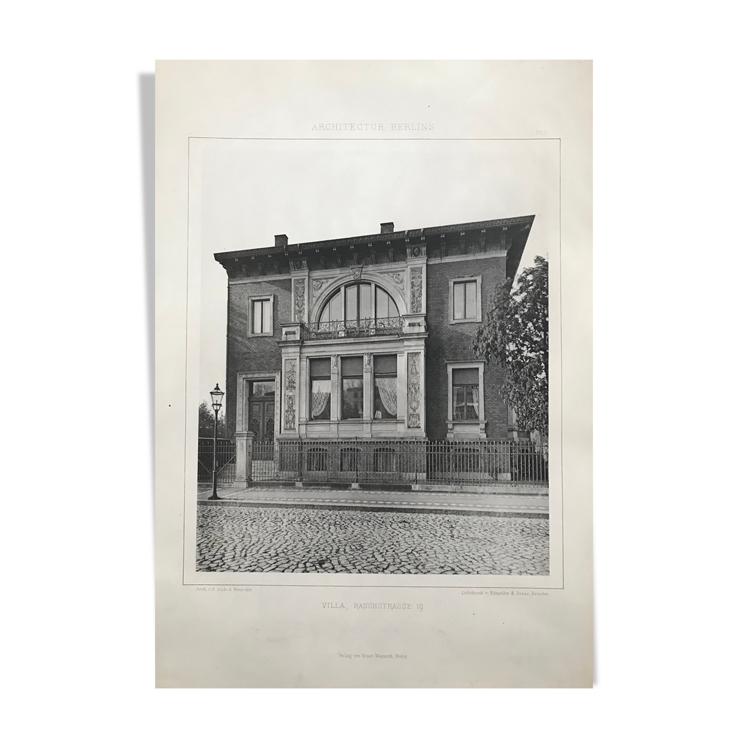 Illustration architecture Berlin 19th Villa Rauchstrasse