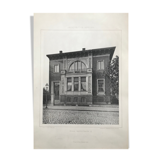 Illustration architecture Berlin 19th Villa Rauchstrasse